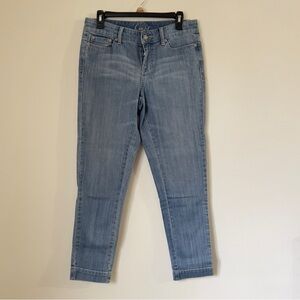 Cache Women’s Size 4 Lightweight Blue Wash Skinny Whiskering Pockets